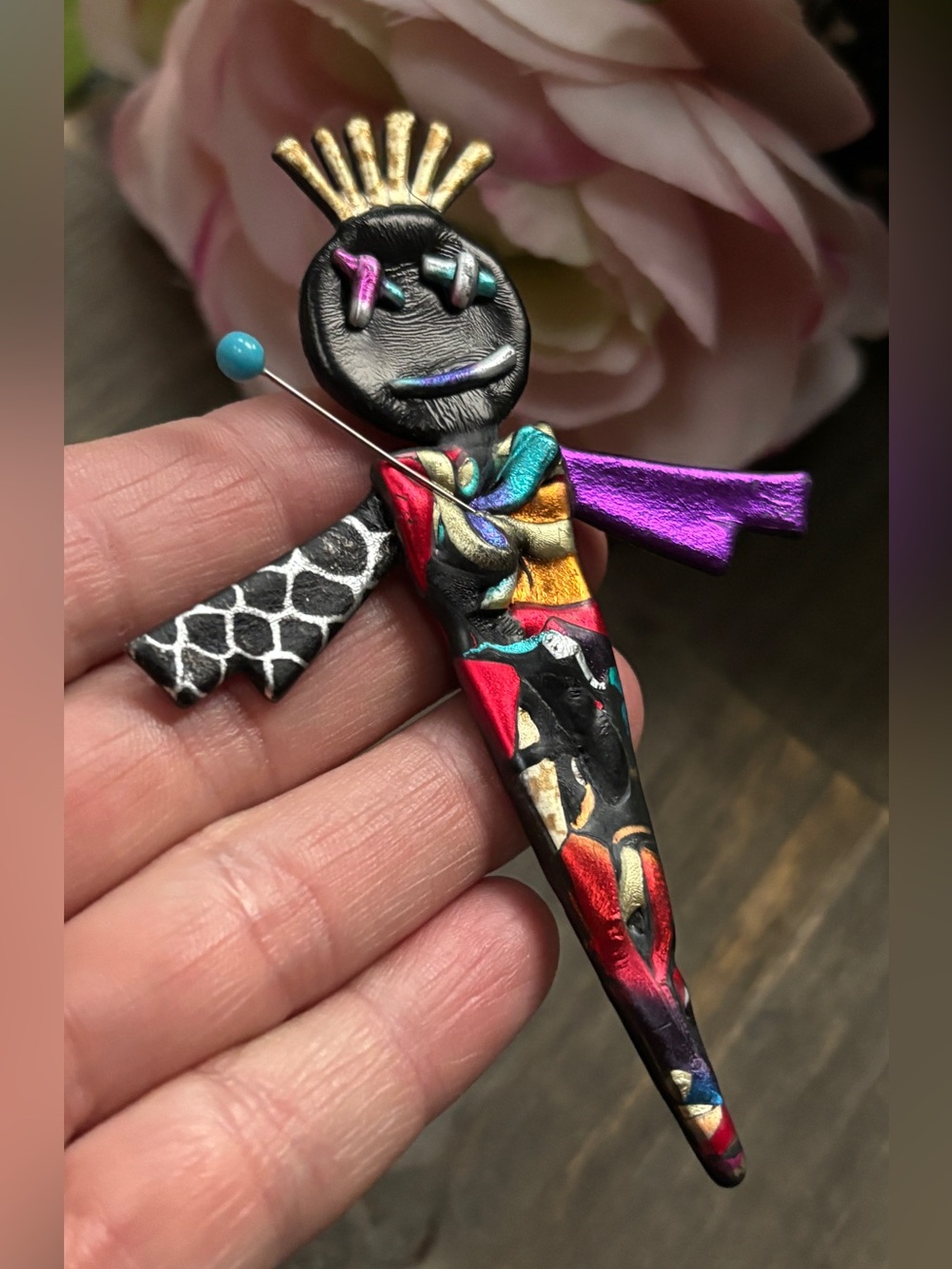 Lucky Voodoo Doll Pin, Oscar of New Orleans - Picture 4 of 9